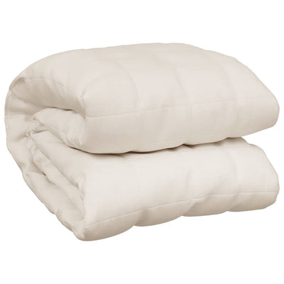VIDAXL FAIBLAGE COUVERTURE 220X240 CM 11 kg Tissu Light Cream -Colored