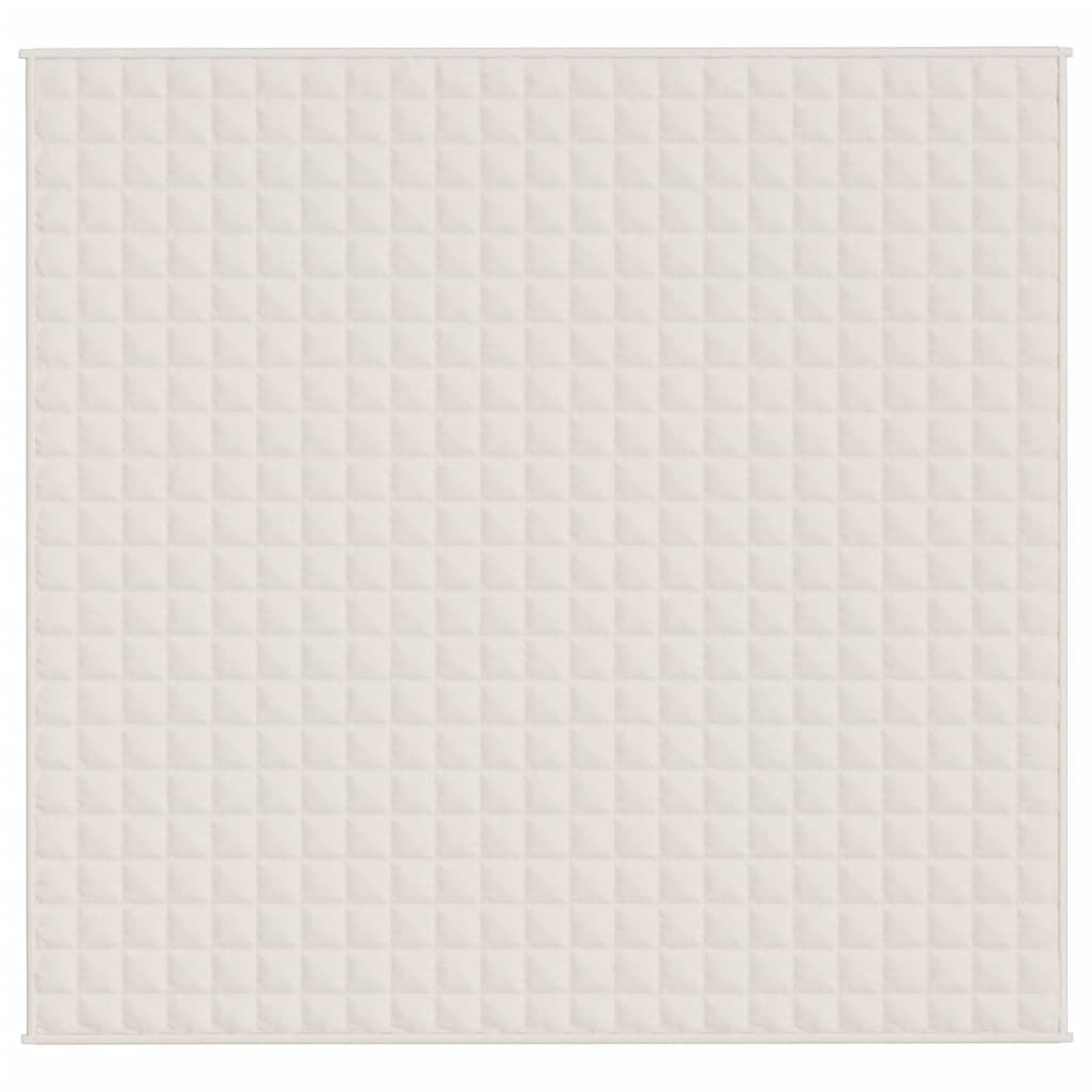 VIDAXL FAIBLAGE COUVERTURE 220X240 CM 11 kg Tissu Light Cream -Colored