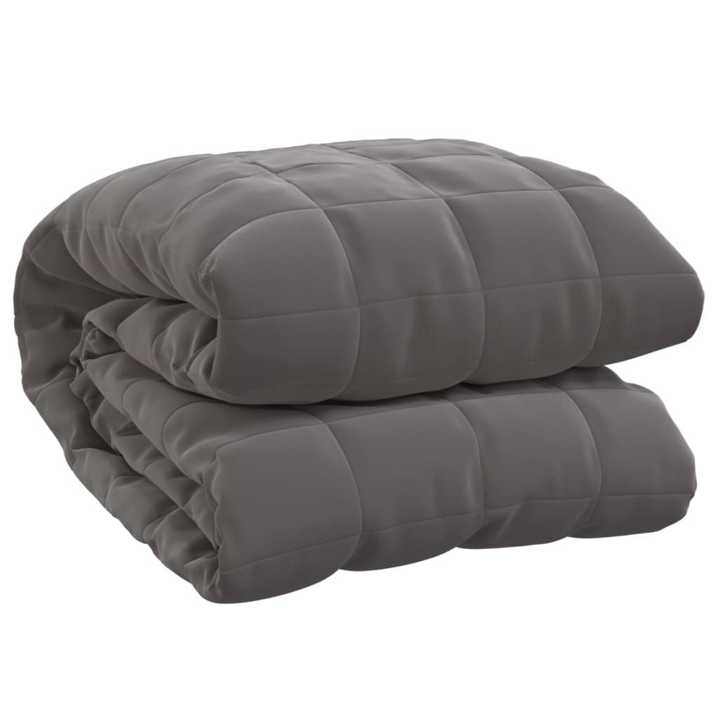 VIDAXL FAIBLAGE COUVERTURE 135x200 cm 6 kg de gris de tissu