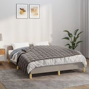 VIDAXL FAIBLAGE COUVERTURE 135x200 cm 10 kg de gris de tissu - afbeelding 1
