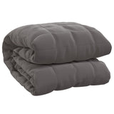 VIDAXL FAIBLAGE COUVERTURE 140x200 cm 10 kg de gris de tissu - afbeelding 2