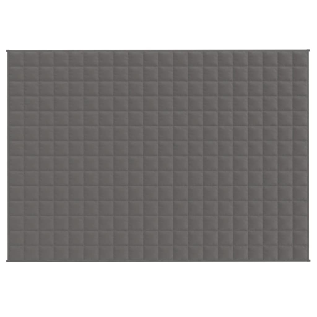 VIDAXL FAIBLAGE COUVERTURE 140x200 cm 10 kg de gris de tissu