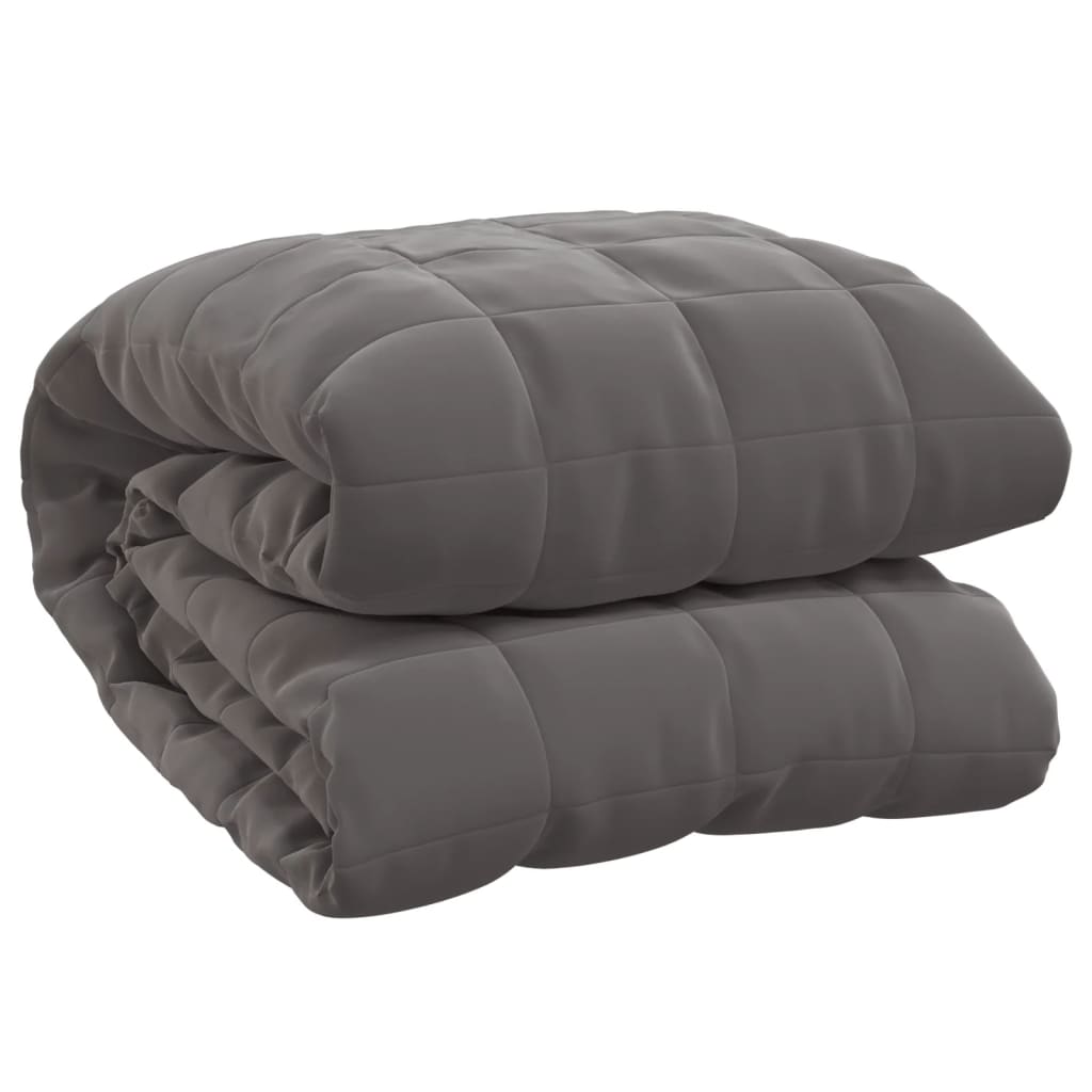 VIDAXL FAIBLAGE COUVERTURE 200x220 cm 9 kg de gris de tissu
