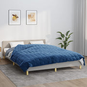 Vidaxl Faibleage Couverture 200x220 cm 9 kg de tissu bleu - afbeelding 1
