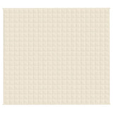 Vidaxl Faibleage Couverture 200x220 cm 9 kg Fabric Light Cream -Colored - afbeelding 3