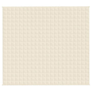 Vidaxl Faibleage Couverture 200x220 cm 9 kg Fabric Light Cream -Colored - afbeelding 3