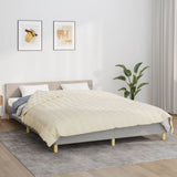 Vidaxl Faibleage Couverture 200x220 cm 9 kg Fabric Light Cream -Colored - afbeelding 1