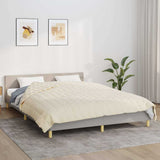 VIDAXL FAIBLAGE COUVERTURE 220X240 CM 15 kg Tissu Light Cream -Colored - afbeelding 1