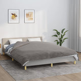 VIDAXL FAIBLAGE COVER avec couverture 200x220 cm 13 kg tissu gris - afbeelding 1