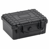Vidaxl FlightCase portable 24x19x11 cm pp noir - afbeelding 1
