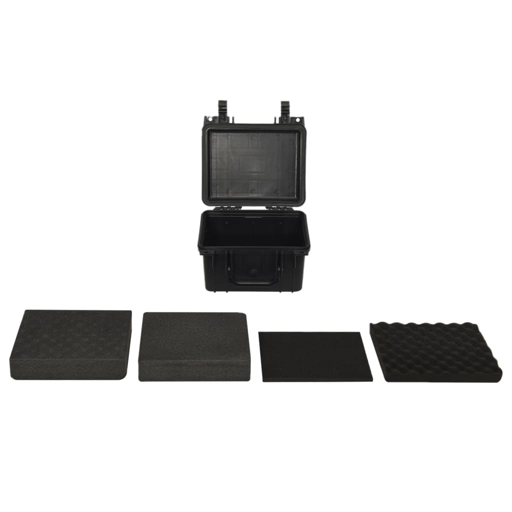 Vidaxl FlightCase portable 27x25x18 cm pp noir