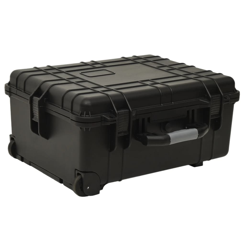 VIDAXL FlightCase sur roues 58x45x27 cm pp noir