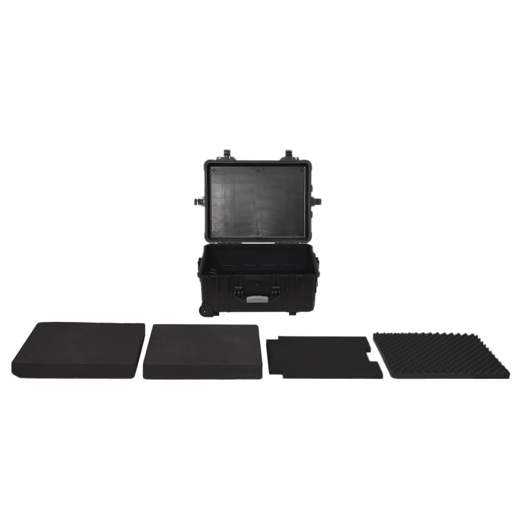 VIDAXL FlightCase sur roues 58x45x27 cm pp noir