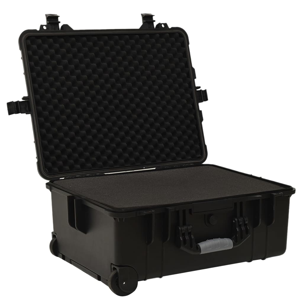 VIDAXL FlightCase sur roues 58x45x27 cm pp noir