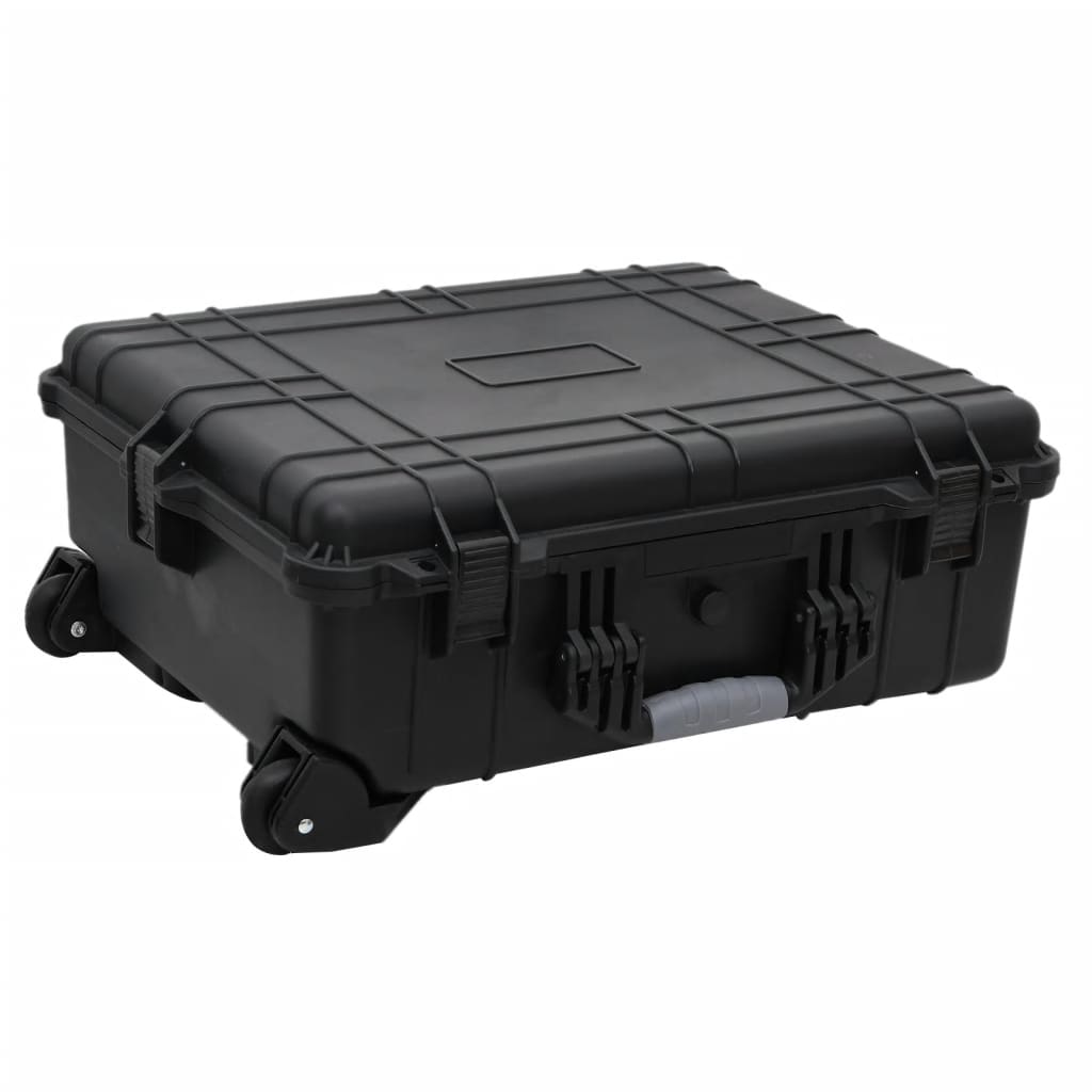 VIDAXL FlightCase sur roues 63x50x23 cm pp noir