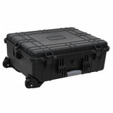 VIDAXL FlightCase sur roues 63x50x23 cm pp noir - afbeelding 1