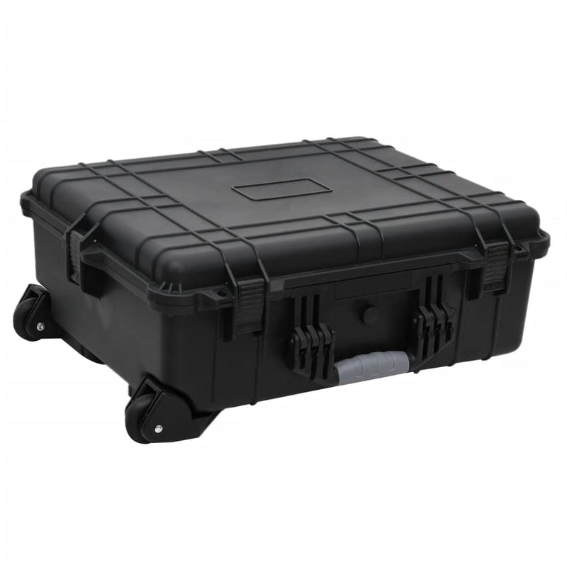 VIDAXL FlightCase sur roues 63x50x23 cm pp noir