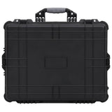 VIDAXL FlightCase sur roues 63x50x23 cm pp noir - afbeelding 3