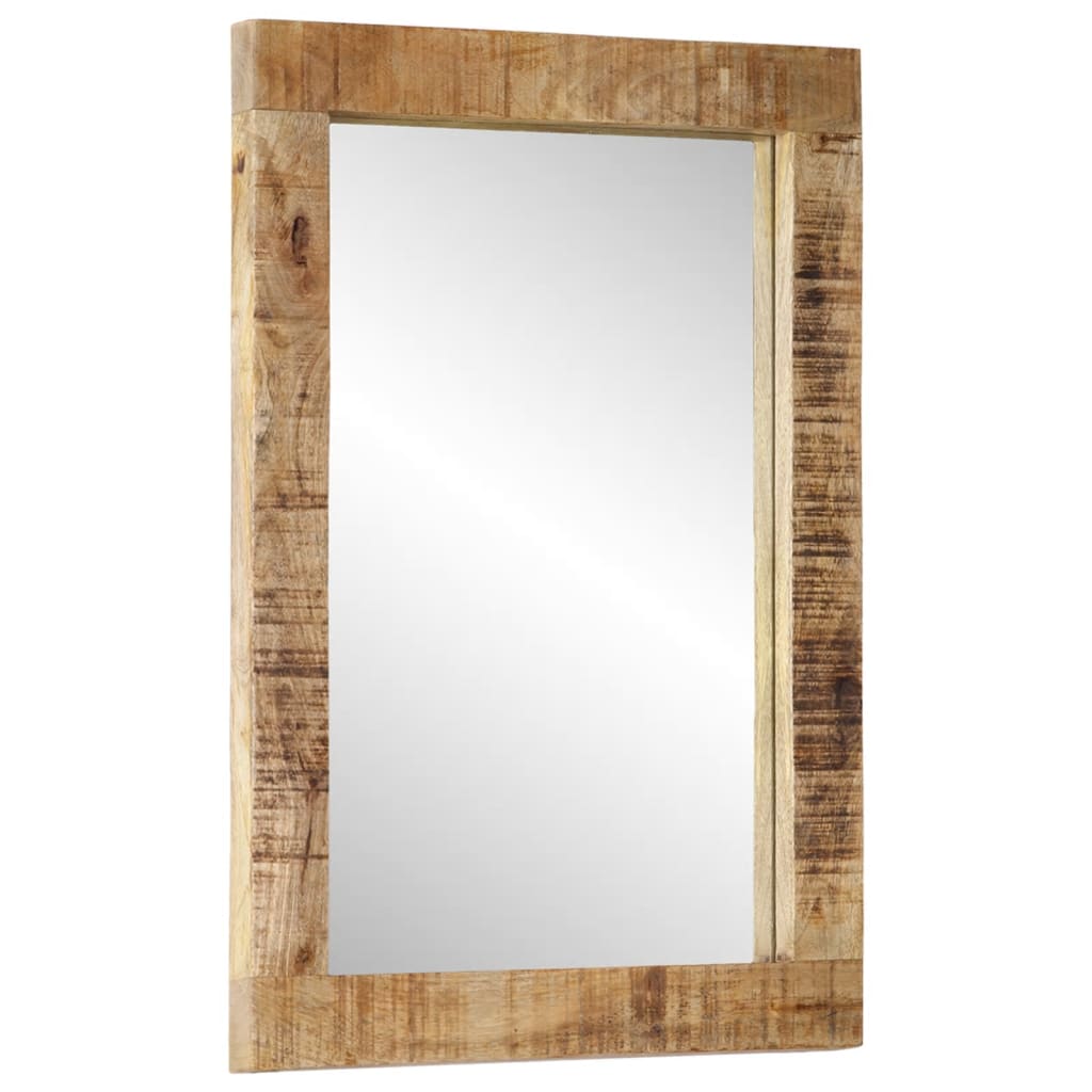 Miroir Vidaxl 70x50 cm en bois et verre massif