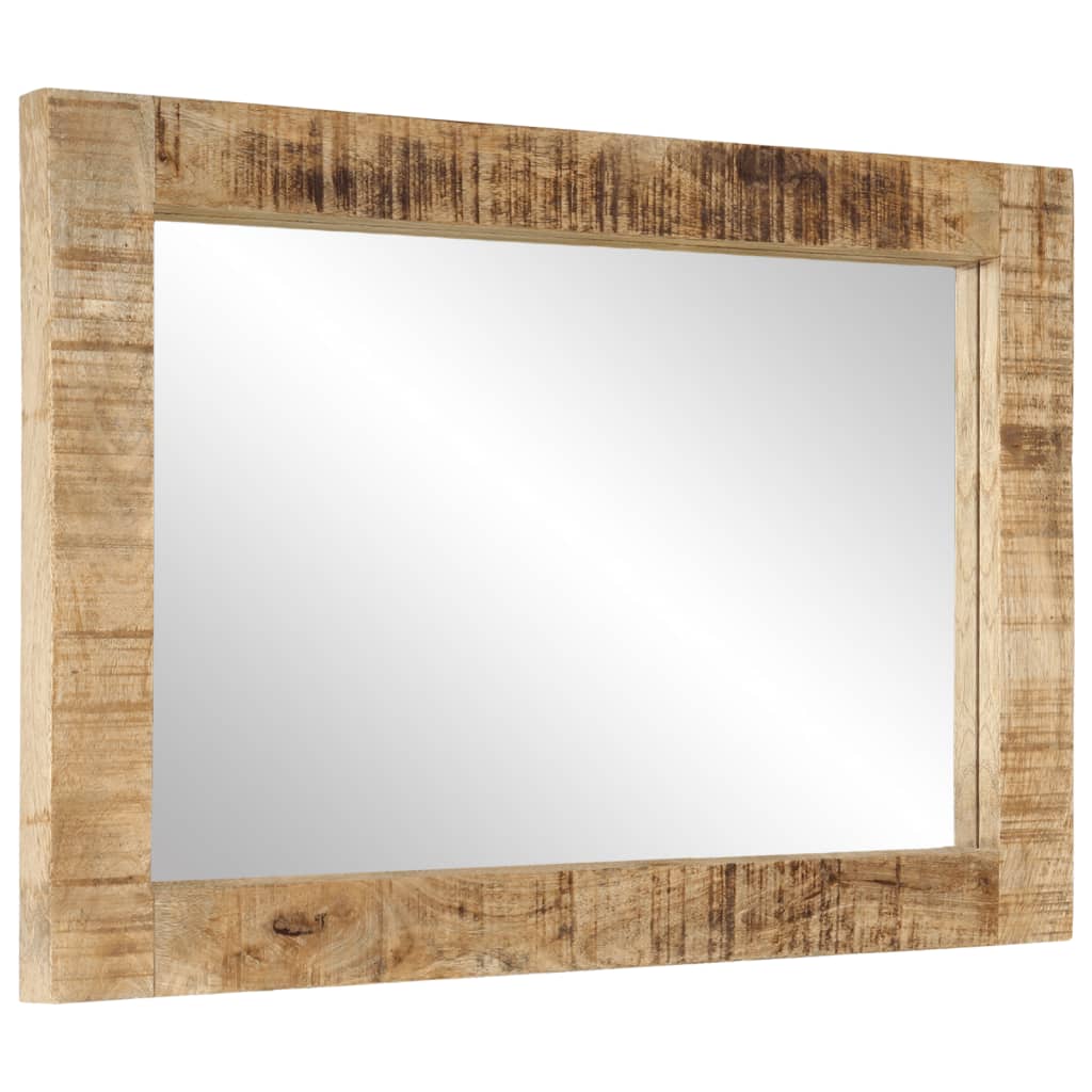Miroir Vidaxl 70x50 cm en bois et verre massif