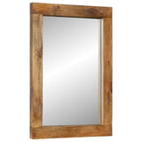 Miroir Vidaxl 70x50 cm en bois et verre massif - afbeelding 2