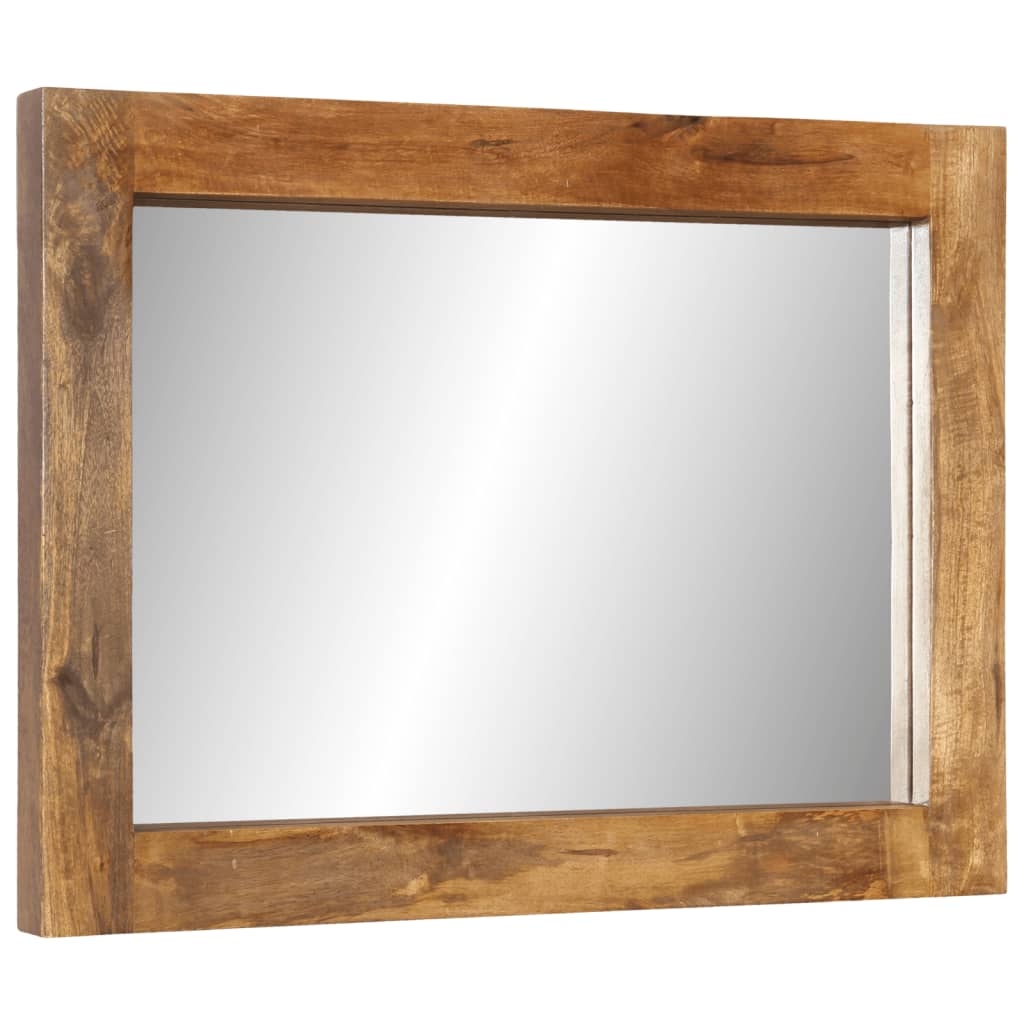 Miroir Vidaxl 70x50 cm en bois et verre massif