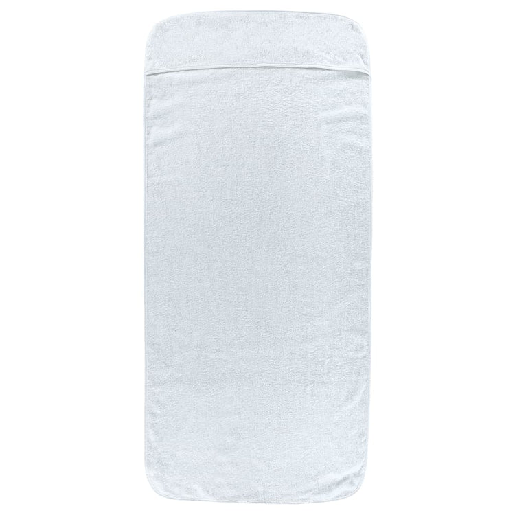 Serviettes à brin de vidaxl 2 pcs 400 g m² 60x135 cm tissu blanc