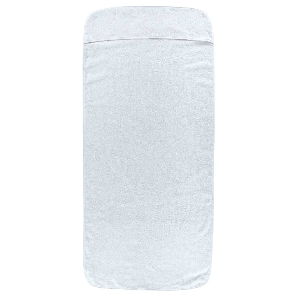 Serviettes de brin de vidaxl 2 pcs 400 g m² 75x200 cm tissu blanc