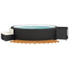 Vidaxl Hottub-Ombouw Poly Rattan et Solid Acaciahout Black