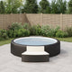 Bancs de spa Vidaxl avec oreillers 2 St Poly Rattan Black