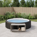 Vidaxl Storage Scores 2 St Poly Rattan Gray - afbeelding 1