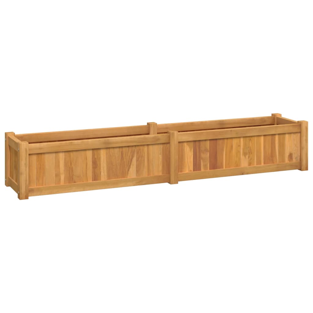 Vidaxl Planter surélevé 150x30x25 cm en bois de teck solide