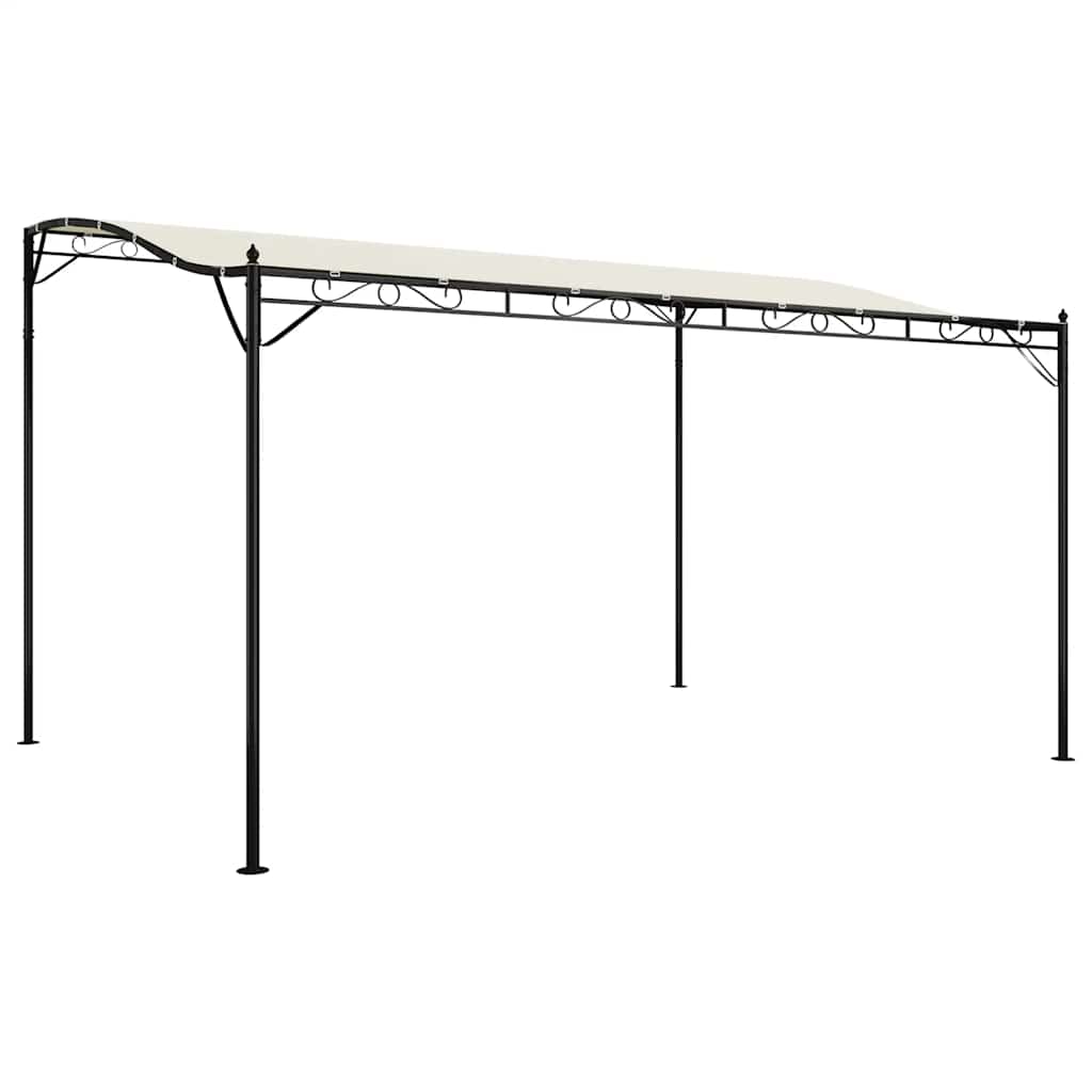 Vidaxl Luifel 4x3 m 180 g m² en tissu et crème en acier -colore