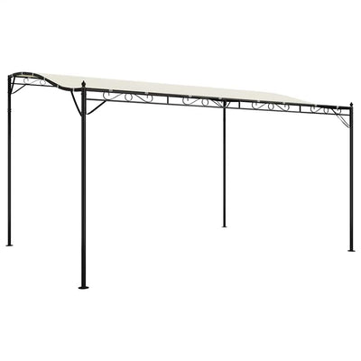 Vidaxl Luifel 4x3 m 180 g m² en tissu et crème en acier -colore