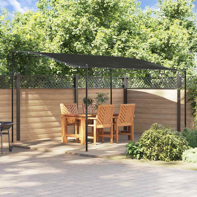 Vidaxl Luifel 4x3 m 180 g m² Tissu et anthracite en acier -colore