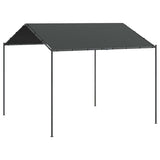 Vidaxl Garden Pavilion 3x3 m en acier et en tissu anthracite -colored - afbeelding 2