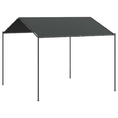 Vidaxl Garden Pavilion 3x3 m en acier et en tissu anthracite -colored