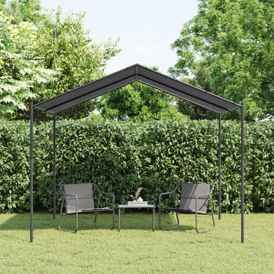 Vidaxl Garden Pavilion 3x3 m en acier et en tissu anthracite -colored