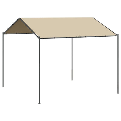 Vidaxl Garden Pavilion 3x3 m en acier et en tissu beige