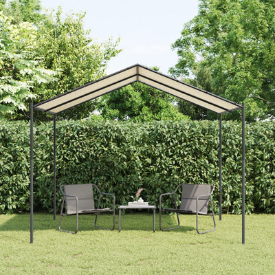 Vidaxl Garden Pavilion 3x3 m en acier et en tissu beige