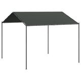 Vidaxl Garden Pavilion 4x4 m en acier et en tissu anthracite -colored - afbeelding 2