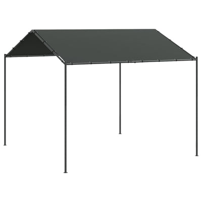 Vidaxl Garden Pavilion 4x4 m en acier et en tissu anthracite -colored