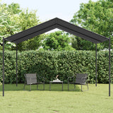 Vidaxl Garden Pavilion 4x4 m en acier et en tissu anthracite -colored - afbeelding 1