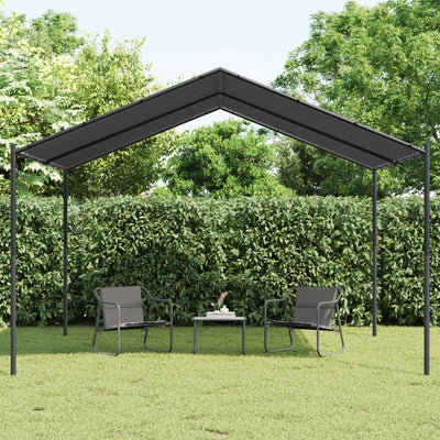 Vidaxl Garden Pavilion 4x4 m en acier et en tissu anthracite -colored