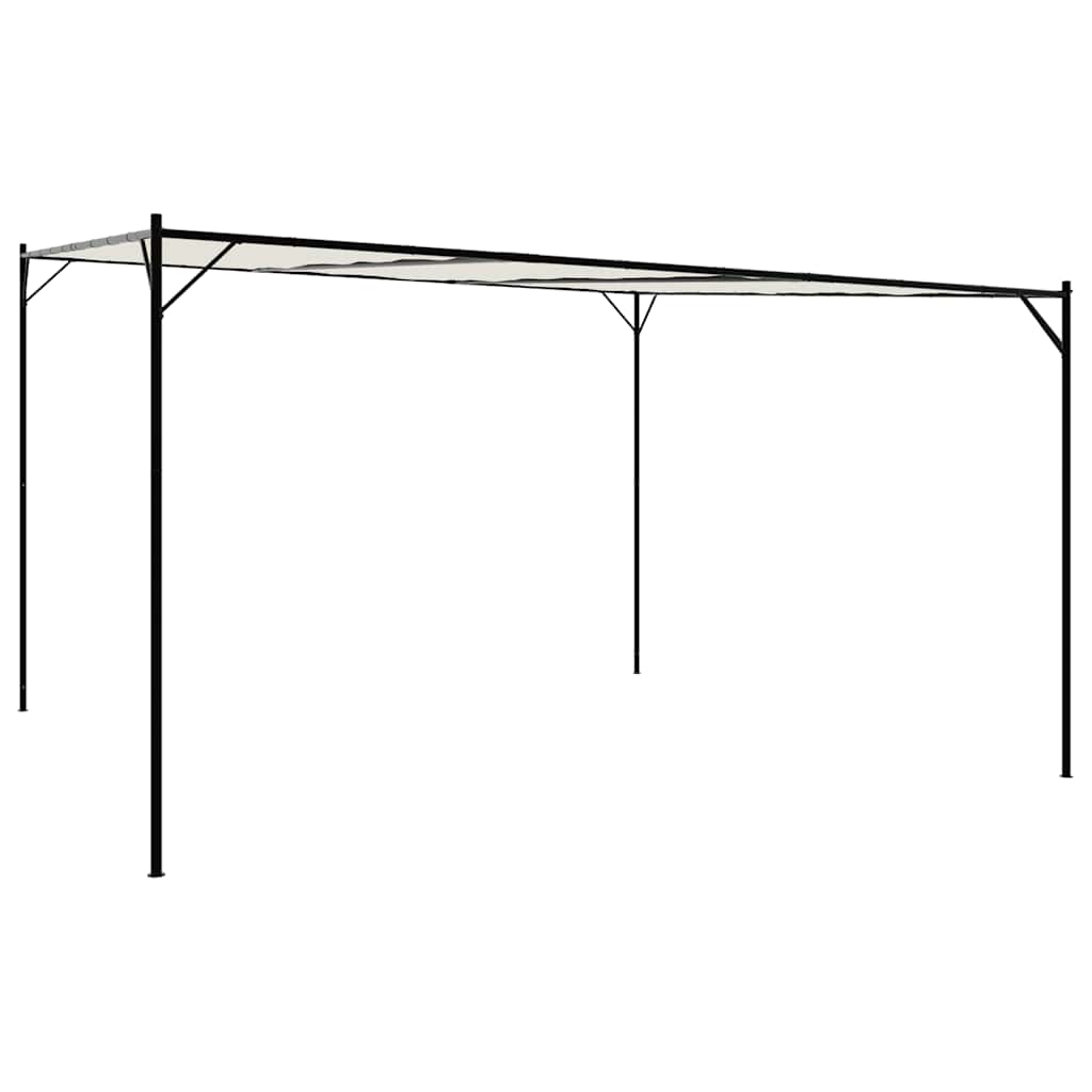 Vidaxl Arbor 4x4 m 180 g m² tissu et acier blanc