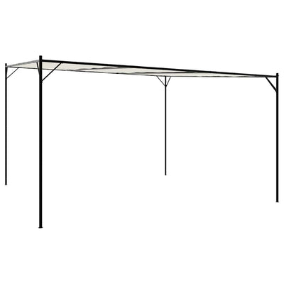 Vidaxl Arbor 4x4 m 180 g m² tissu et acier blanc