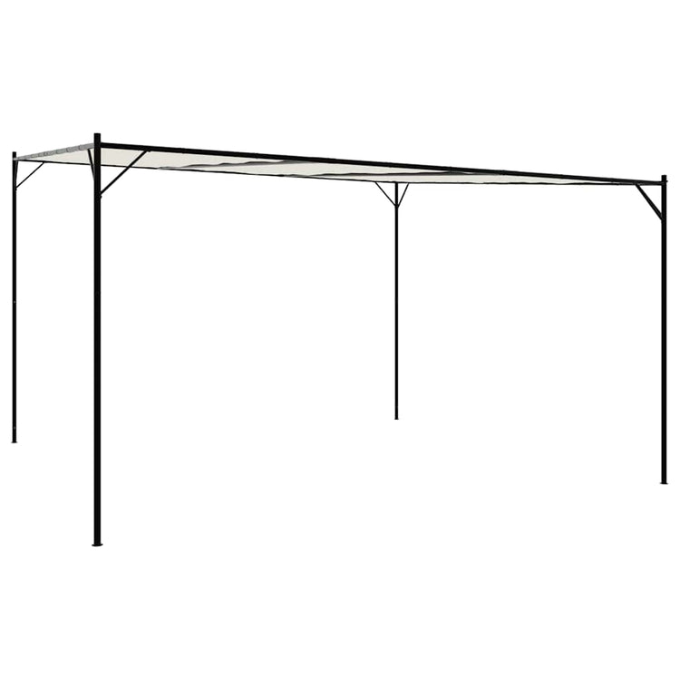Vidaxl Arbor 4x4 m 180 g m² tissu et acier blanc