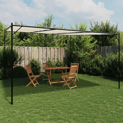 Vidaxl Arbor 4x4 m 180 g m² tissu et acier blanc