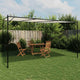 Vidaxl Arbor 4x4 m 180 g m² tissu et acier blanc