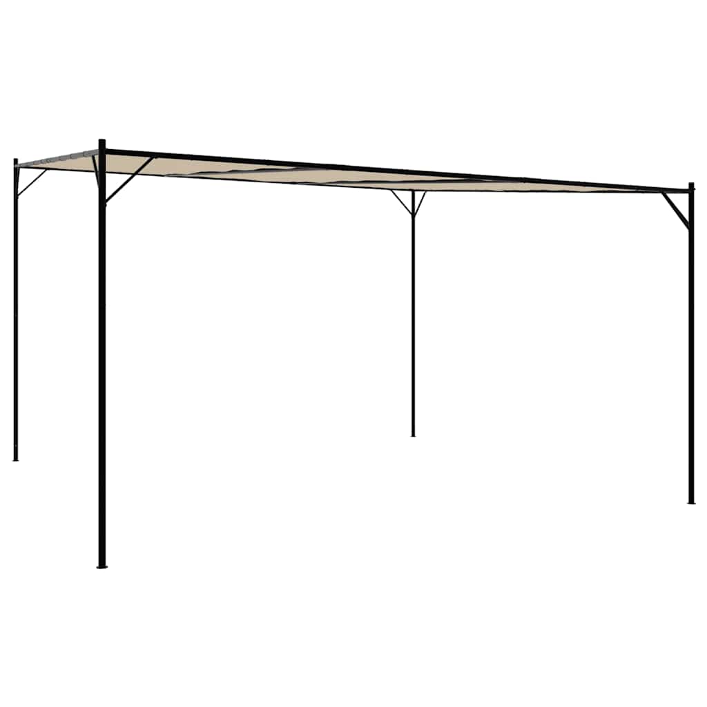 Vidaxl Arbor 4x4 m 180 g m² tissu et beige en acier